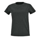 Футболка женская Imperial Fit Women черный меланж, размер L