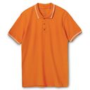 Рубашка поло Virma Stripes, оранжевая, размер S