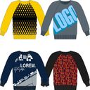 Свитер на заказ Tricksy Net Reglan, акрил, размер L