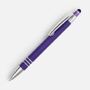 Ручка шариковая Sansen Soft Touch со стилусом, фиолетовая