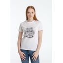 Футболка женская Bear, белая, размер L