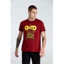 Футболка A God is High, гранатово-красная, размер S