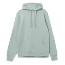 Толстовка с капюшоном унисекс Hoodie, серо-зеленая, размер S