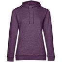 Толстовка с капюшоном женская Hoodie, фиолетовый меланж, размер L