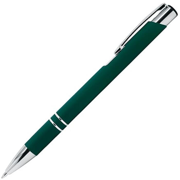Ручка шариковая Legend Soft Touch, зеленая 3302