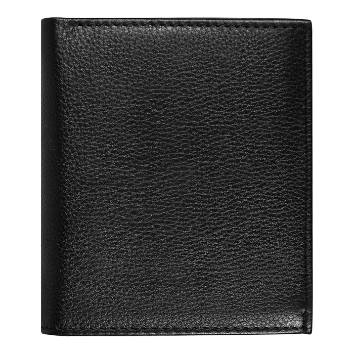 Кошелек с картхолдером Leather Plain, чёрный
