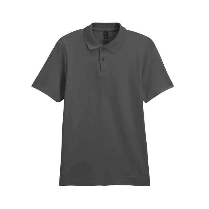 Футболка поло SOFTSTYLE ADULT DOUBLE PIQUE, ГРАФИТОВЫЙ L