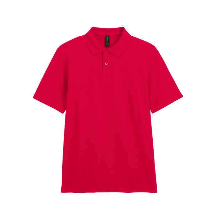 Футболка поло SOFTSTYLE ADULT DOUBLE PIQUE, КРАСНЫЙ L