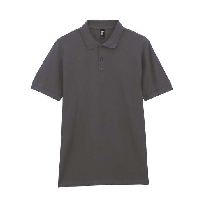 Футболка поло PREMIUM COTTON ADULT DOUBLE PIQUE, ГРАФИТОВЫЙ S