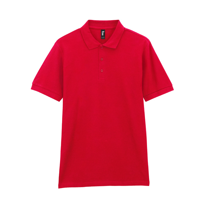 Футболка поло PREMIUM COTTON ADULT DOUBLE PIQUE, КРАСНЫЙ L