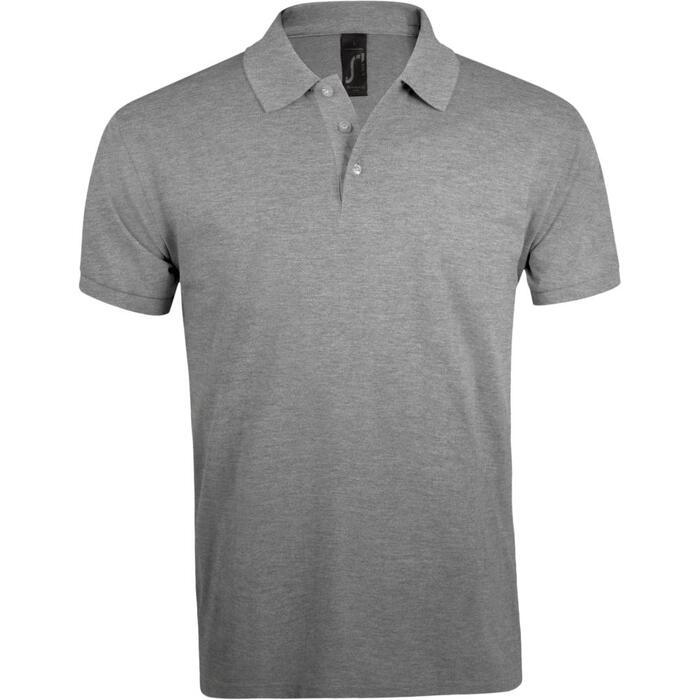 Рубашка поло мужская Prime Men 200 серый меланж, размер 5XL