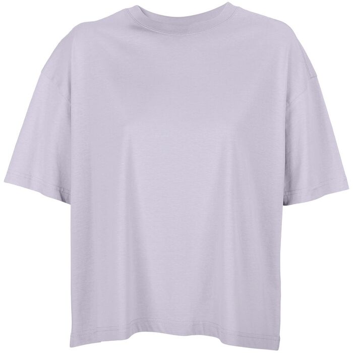 Футболка оверсайз женская Boxy Women, сиреневая, размер XS