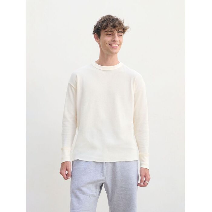 Футболка с длинным рукавом Thermal T, бежевая (неокрашенная), размер XL