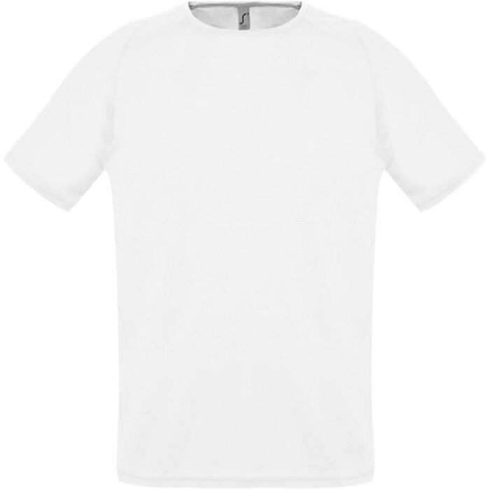 Футболка унисекс Sporty 140 белая, размер XXS
