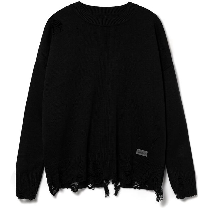 Джемпер оверсайз унисекс Grunge, черный, размер L/XL