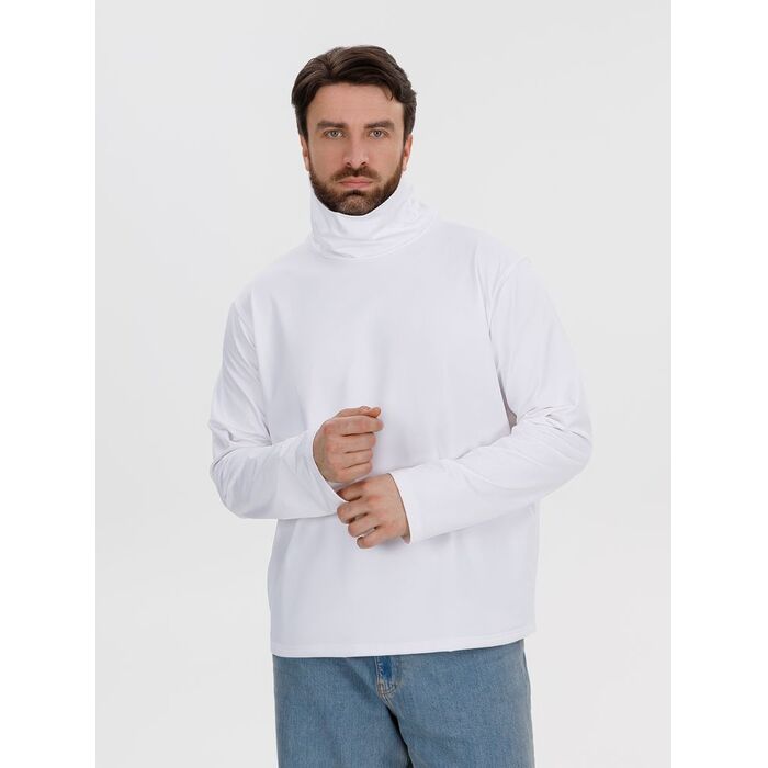 Лонгслив из бифлекса Morfiss, белый, размер XL/XXL