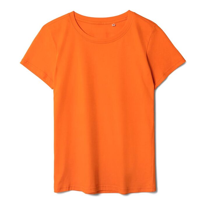 Футболка женская T-bolka Lady оранжевая, размер XL