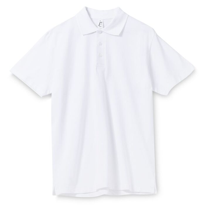 Рубашка поло мужская Spring 210 белая, размер 5XL