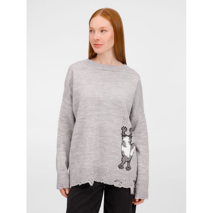 Джемпер Sharpick, серебристо-серый меланж, размер L/XL