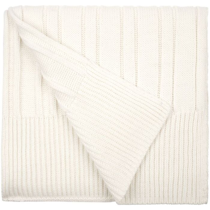 Шарф Knit Beat, белый (молочный)