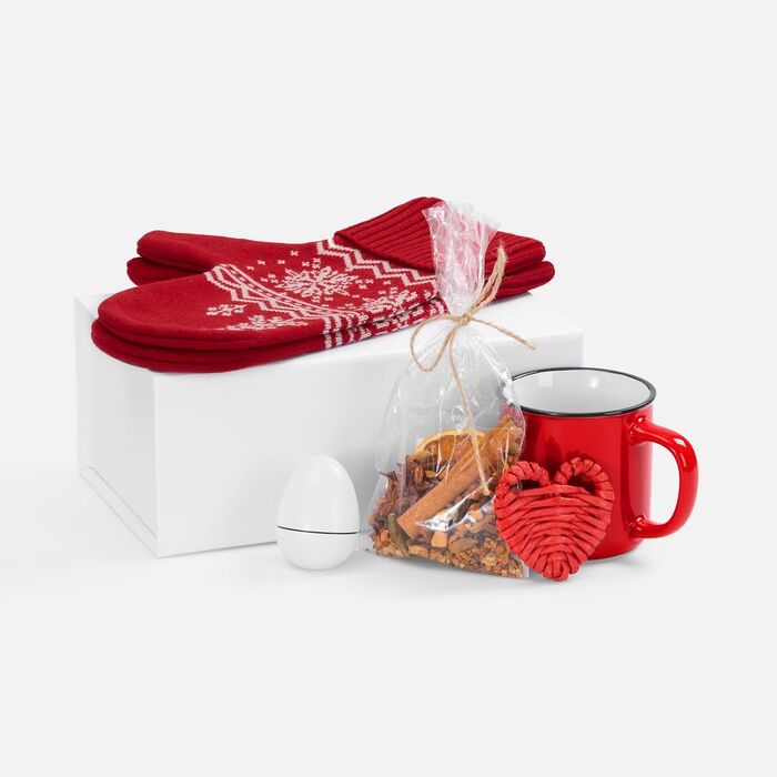Набор Heart Warmer, красный, размер L/XL