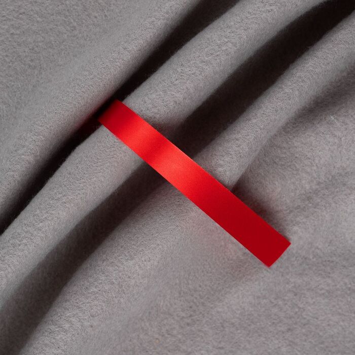 Лента сатиновая Satin 10 L, красная, 130 см