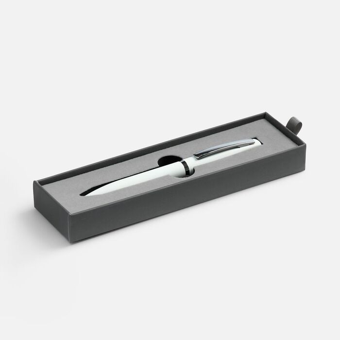 Ручка шариковая Bolt Soft Touch в футляре, белая