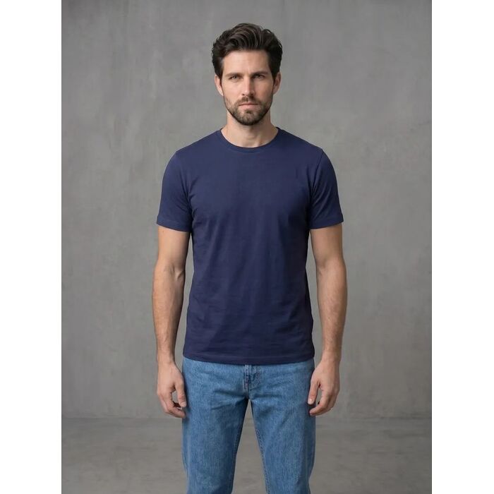 Футболка Basic, темно-синяя, размер XL