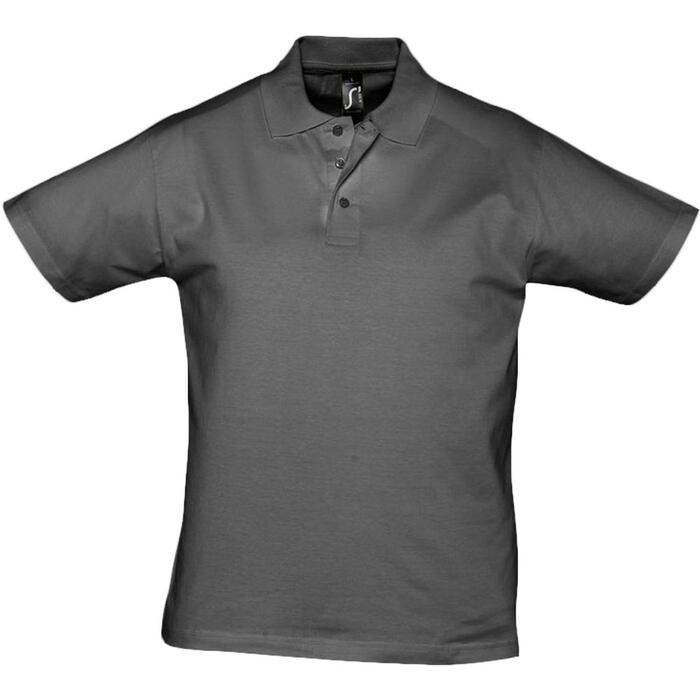 Рубашка поло мужская Prescott men 170 темно-серая, размер XXL
