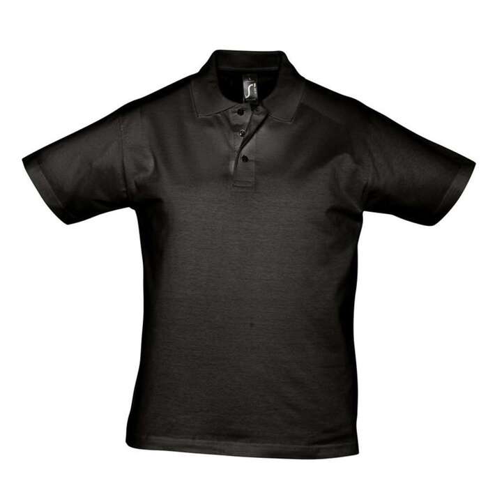 Рубашка поло мужская Prescott men 170 черная, размер S