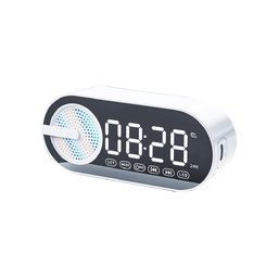 Колонка беспроводная MyTone Sound Clock c часами, белая