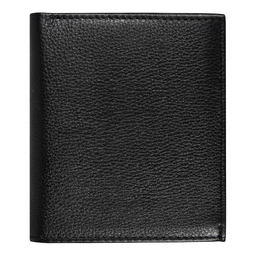 Кошелек с картхолдером Leather Plain, чёрный
