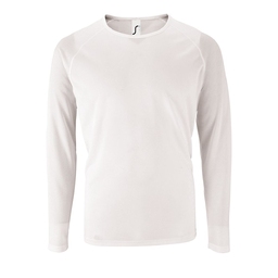 Футболка с длинным рукавом Sporty LSL Men белая, размер 3XL