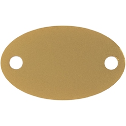 Шильдик металлический Alfa Oval, золотистый