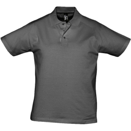 Рубашка поло мужская Prescott men 170 темно-серая, размер S