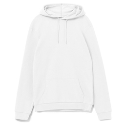 Толстовка с капюшоном унисекс Hoodie, белая, размер M
